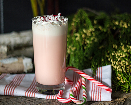 Lait Frappé à la Canne de Noël