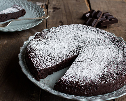 Gâteau riche et décadent sans farine
