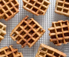 Gaufre au gâteau aux carottes