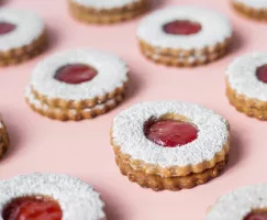 Biscuits linzer à la fraise