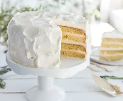Gateau étagé à la vanille