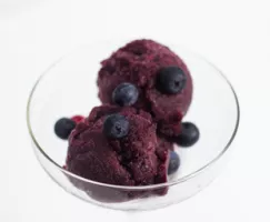 Sorbet aux bleuets