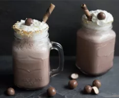 Lait frappé malté au chocolat