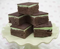 Brownies menthe et chocolat