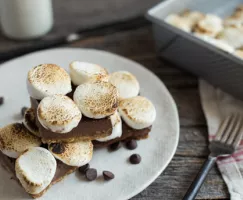 Tarte s'mores glacée